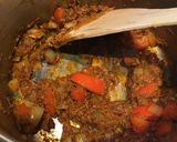 A picture of step 2 of Mushroom & Almond Madras.