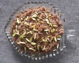 A picture of step 4 of Walnut Halwa.