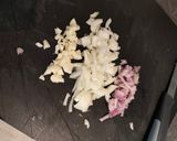 Une image de l'étape 4 de Spaghettis de Poireaux, Crème de Camembert, Émietté de Pancetta.