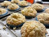Muffins de manzana con crumble