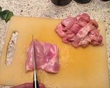 A picture of step 1 of Ken Hom’s take on Thai red curry.