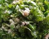 मेथी पालक की भूजी (methi palak ki suji recipe in Hindi) रेसिपी चरण 2 फोटो
