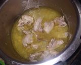 A picture of step 3 of Kathiyavadi chicken curry.