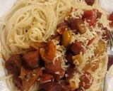 A picture of step 8 of Summer sausage pasta.