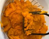 A picture of step 1 of Butternut squash/pumpkin baked Kibbeh - Lebanese meatless kibbeh (step by step photos).