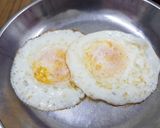 A picture of step 7 of Bibimbap (Korean mixed rice).