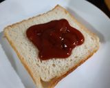 A picture of step 1 of Cheesy toast.