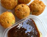 Foto langkah ke 10 dari resep Perkedel singkong sambal gula merah.