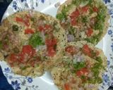 A picture of step 4 of Masala papad.