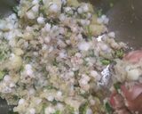 A picture of step 3 of Sabudana Vada.