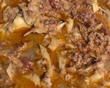 Foto del paso 2 de la receta: Pasta con salsa de carne y setas al vermouth rojo de Xaló🍸