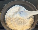 Hình bước làm 1 của món Bánh Hành Hàn Quốc Pajeon (Bánh Xèo Hành Lá)