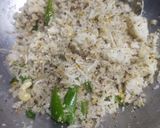 A picture of step 6 of Dessicated coconut rice.