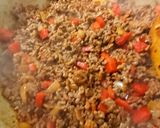 A picture of step 3 of Chilli Con Carne 😋.