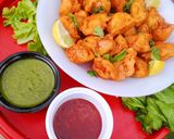 A picture of step 3 of Chicken Pakoray.