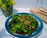Foto langkah ke 5 dari resep Tumis Bayam Minyak Wijen.