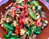รูปขั้นตอนการทำที่ 7 ของ ไข่คั่วพริกคะน้า