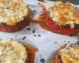 Foto del paso 5 de la receta: Timbal de patata, piquillo, morcilla y manzana gratinado
