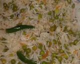 A picture of step 10 of Matar Pulao.