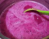 Foto langkah ke 3 dari resep Puding Buah Naga Vla Vanila.