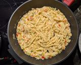 Foto del paso 6 de la receta: Tallarines con gambones y espárragos trigueros