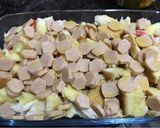 Gambar langkah 4 resipi Roti Telur Versi Casserole.