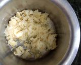 A picture of step 1 of Corn kabab With brown bread.