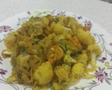 عکس مرحله 5 از دستور خوراک میگو و کلم و پیاز