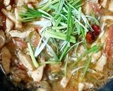 A picture of step 9 of Szechuan chicken.