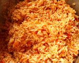 A picture of step 6 of Jollof rice.