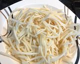 Foto do passo 1 de Espaguete de pupunha com atum | LOW CARB