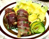 Pas rețetă Rulouri de pui cu cașcaval învelite în bacon 4 fotografie