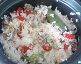 Foto del paso 4 de la receta: Arroz con mollejas, pimiento y chile jalapeño (Olla arrocera)