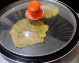 A picture of step 4 of Moong veggie chilla.