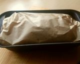 A picture of step 12 of Vickys Syrup Loaf Cake, GF DF EF SF NF.