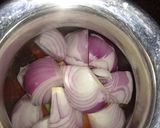 A picture of step 1 of Soyabeans vegetables.