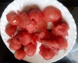 A picture of step 1 of Watermelon chia seeds sharbat.