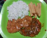 Foto langkah ke 9 dari resep Chicken Katsu - Kentang Goreng Saus Kare Kental.