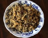 A picture of step 2 of California Farm Wild Rice Sage Stuffed Cornish Hens.