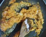 A picture of step 3 of Kashmiri dum aloo.