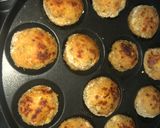 A picture of step 3 of ”Cheesy Alu Tikki “ (in appe mould).