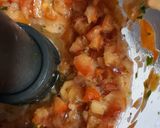 A picture of step 2 of Lebanese tabboule.
