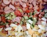 Virsis tészta saláta recept fázis 1 fotója