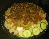 A picture of step 7 of Beef BBQ Rice.