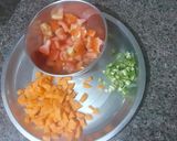 A picture of step 2 of Semolina veggie upma.