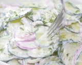 A picture of step 6 of Cucumber Salad.