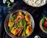 কুমড়ো বড়ি, শিম, আলু ও টমেটো দিয়ে নিরামিষ রান্না রেসিপির ধাপ 4 ছবি