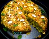 A picture of step 6 of Savory Methi Leaf Cake.