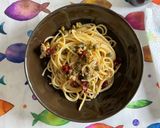Foto del passaggio 2 della ricetta Spaghetti alla “mediterranea”
