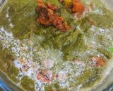 A picture of step 7 of Traditional Punjabi Sarson Ka Saag-Makki Ki Roti.